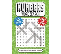 Numbers Word Search Puzzle Book: Number Searches with Easy to Read Print featuring 3 to 6 Digit Fun Number Combinations | 6x9 inches, 110 pages | 50+ ... … Gift for Vacations, Holidays and Free Times