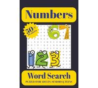 Numbers Word Search Puzzle Book: Word Searches with Easy to Read Print about Numbers | 6x9 inches, 110 pages | 50+ Puzzles ... Gift for Vacations, Holidays and Free Times