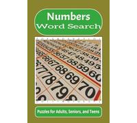 Numbers Word Search: Word searches with easy to read print about numbers, math, learning, and more
