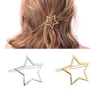 Numblartd2 horquillas para el pelo con forma de horquilla para el pelo, para mujer, diseño de cola de caballo, color negro, , , Estilo pentagrama., 1 uds. por paquete, 0.7055[set de ]