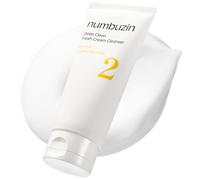 numbuzin No.2 Limpiador en crema fresco Deep Clean, 4.05 oz/ 120 ml | Espuma de crema batida, Limpieza profunda de poros, Ingrediente de limpieza natural, Hidratante