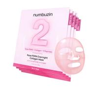 numbuzin No.2 Overnight Face Mask | Rose PDRN Overnight Collagen Mask | Korean Glass Skin Essential | Elasticity, Hydrating, Firming, Enlarged Pores | Collagen, Peptides, PDRN | 37g, 4ea