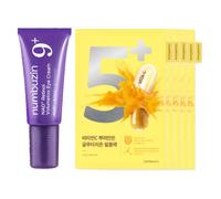 numbuzin - No.5+ Glutathione Vitamin Concentrated Mask - 5pcs & No.9 NAD+ Retinol Volumetox Eye Cream - 5ml (1ea) Set