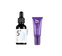 numbuzin - No.5+ Glutathione Vitamin Concentrated Serum - 30ml (1ea) & No.9 NAD+ Retinol Volumetox Eye Cream - 5ml (1ea) Set