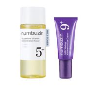 numbuzin - No.5+ Glutathione Vitamin Concentrated Toner - 30ml (1ea) & No.9 NAD+ Retinol Volumetox Eye Cream - 5ml (1ea) Set