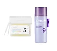 numbuzin - No.5+ Glutathione Vitamin Concentrated Toner Pad - 180ml/70pads (1ea) & No.9 NAD+ PDRN Glow Boosting Toner - 30ml...