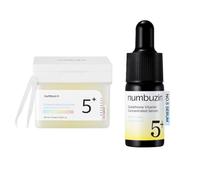 numbuzin - No.5+ Glutathione Vitamin Concentrated Toner Pad - 180ml/70pads (1ea) & Sreum - 10ml (1ea) Set