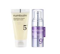 numbuzin - No.5+ Glutathione Vitamin Dark Spot Cream - 15ml & No.9 NAD+ BIO Lifting-sil Essence - 10ml (1ea) Set