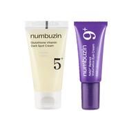 numbuzin - No.5+ Glutathione Vitamin Dark Spot Cream - 15ml & No.9 NAD+ Retinol Volumetox Eye Cream - 5ml Set