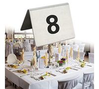 Numeradores de Mesa para Restaurantes, Deo Inoxidable, con Números Del 1 Al 50/100, Ciclos Utilizados, Placa de Doble Cara, Fácil de Leer, Facilita la Asignación Rápida de Mesas a Varios Comensales./N