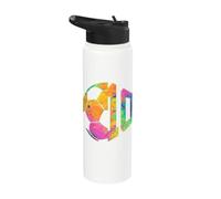 NÚMERO 10 AÑOS FÚTBOL 10 DE NACIMIENTO Stainless Steel Insulated Water Bottle
