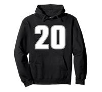 NÚMERO 20 Veinte AÑOS 2020 Jersey Deportivo Adolescente Sudadera con Capucha
