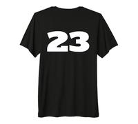 Número 23 Twenty-Three Sports Team Back Print Matching Camiseta Premium