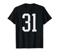 Número 31 Sports Team 31st Jersey Varsity Birthday Football Camiseta