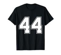 Numero 44 Big Bold Capital Varsity Alfabeto Monograma Camiseta