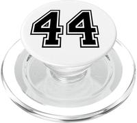 Número 44 College Sports Team en Negro PopSockets PopGrip para MagSafe