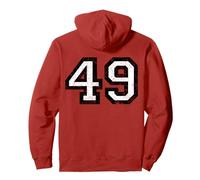 Número 49 (Vintage Negro/Blanco) No. 49 Sudadera con Capucha