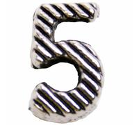 Número 5 de metal para deslizar de 10 mm.