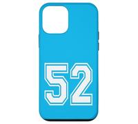 Número 52 estilo deportivo en blanco Carcasa para iPhone 12 mini