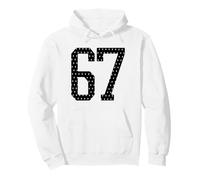Número 67 Equipo Deportivo 67th Jersey Varsity Six Seven Football Sudadera con Capucha