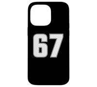 NÚMERO 67 SEXTY SEVEN AÑOS DE EQUIPO DEPORTIVO JERSEY 67 Carcasa para iPhone 14 Pro Max