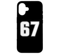 NÚMERO 67 SEXTY SEVEN AÑOS DE EQUIPO DEPORTIVO JERSEY 67 Carcasa para iPhone 16