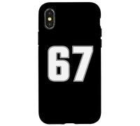 NÚMERO 67 SEXTY SEVEN AÑOS DE EQUIPO DEPORTIVO JERSEY 67 Carcasa para iPhone X/XS