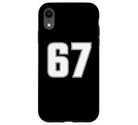 NÚMERO 67 SEXTY SEVEN AÑOS DE EQUIPO DEPORTIVO JERSEY 67 Carcasa para iPhone XR