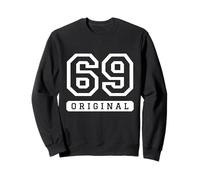 Número 69 Varsity Sports Team Cumpleaños Edad Año Sudadera