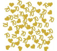 número 70 con dorado, se puede usar para decoración de globos, decoración de mesa para un 70 , de papel de años, ¡ por 70 años! Decoraciones de mesa para de 70 , 60 piezas, para Navidad, Halloween