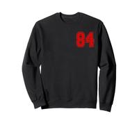 Número 84 Red Sports Team Style Sudadera