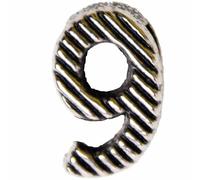 Número 9 de metal para deslizar de 10 mm.