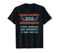 Numero Angel 888 Abundancia Numerologia Numero Personal 888 Camiseta gráfica económica