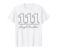 Número Angelical 111 Numerología Espiritualidad Camiseta gráfica económica