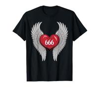 Número Angelical 666 Reflexión Numerología Número Personal Camiseta gráfica económica