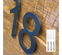 Numero Casa Exterior 20-25 CM Número de casa al aire libre Acero inoxidable Digital signos Placa dirección nombre Numero De Casa Exterior(Number 4,8 Inches (20 cm))
