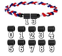 Número colgante, collar de silicona, cadena de recuerdos, 0-9 dígitos, regalo de equipo deportivo duradero, joyas conmemorativas personalizadas, cumpleaños de graduación Celebración de vacaciones del