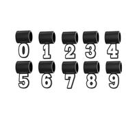 Número Colgante, Collar de Silicona número 0-9, Accesorios de joyería de Recuerdo, diseño liviano y cómodo, Material Resistente, Regalo Personalizado para Equipo de softbol, graduación, Atletas