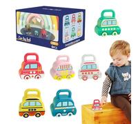 Número de bloqueo de aprendizaje y llaves, niños aprendiendo cerraduras con llaves - Números de automóviles de aprendizaje Locks and Keys Toys | Vehículos divertidos educativos, actividades de preesco