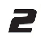 Número de carrera 2 20x25cm negro, negro