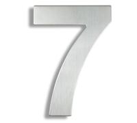 Número De Casa 15/20/25/30cm Stainless Steel House Number Silver Address Sign 0-9 Huisnummer Outdoor Numbers Home Numeros Casa Exterior Big(Silver No.7,25cm)