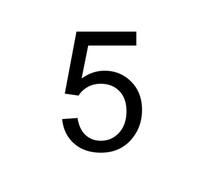 Número De Casa 3D Double-sided Lighted House Numbers Outdoor Waterproof Door Plates Metal Letter Sign Plate Villa Address Number(5,12.5cm 5inch,4000K)