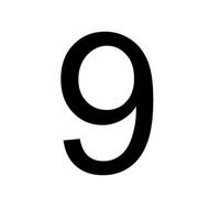 Número De Casa 3D Double-sided Lighted House Numbers Outdoor Waterproof Door Plates Metal Letter Sign Plate Villa Address Number(9,25cm 10inch,4000K)