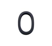Número De Casa 4inch/10cm ABS Numeral Tag 3D Black 0 To 9 Number Self-Adhesive Plate Sign For Home Mailbox Hotel Address Door Label(Number 0)