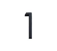Número De Casa 4inch/10cm ABS Numeral Tag 3D Black 0 To 9 Number Self-Adhesive Plate Sign For Home Mailbox Hotel Address Door Label(Number 1)
