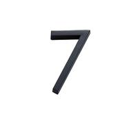 Número De Casa 4inch/10cm ABS Numeral Tag 3D Black 0 To 9 Number Self-Adhesive Plate Sign For Home Mailbox Hotel Address Door Label(Number 7)
