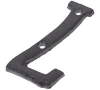 Número de Casa 5 de Hierro Fundido Negro Acabado Brillante | Aluminio No, Hierro Fundido, Letra Alfanumérica, Orificio Pretaladrado, para Puertas de Madera y Postes