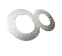 Número De Casa Acero Inoxidable 5 Pulgadas, 0 A 9, Placas Puerta Metal Flotantes for Exteriores, Señales Dirección, Números Exterior Gran Tamaño 127mm, 1 Ud(Number 8)