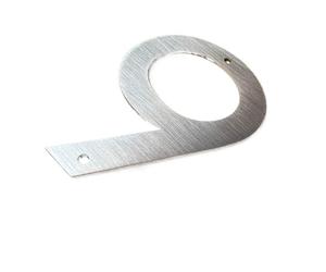 Número De Casa Acero Inoxidable 5 Pulgadas, 0 A 9, Placas Puerta Metal Flotantes for Exteriores, Señales Dirección, Números Exterior Gran Tamaño 127mm, 1 Ud(Number 9)
