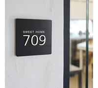 Número de casa acrílico personalizado con nombre de calle, 3D fuente moderna para exteriores, dirección de la empresa, letrero de dirección de tienda, placa de dirección personalizada regalo